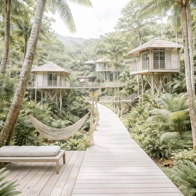 Forest bathing at the Dominican Tree House Village: a wellness format that does not need a spa menu
